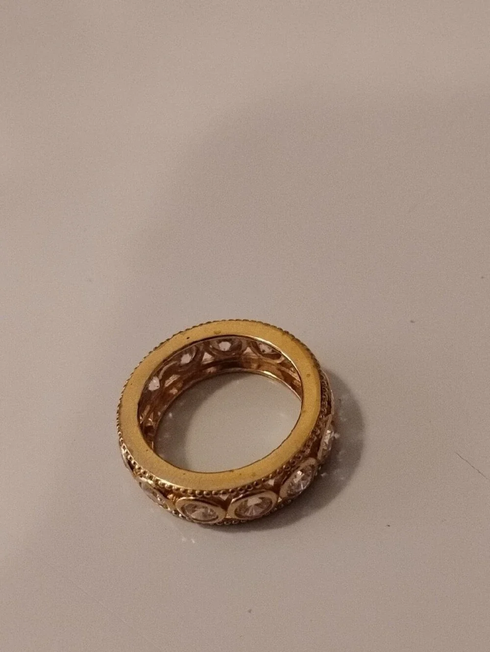 Diamonique Eternity Band Size 7.